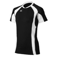 Mizuno Team Techno Volley V S/S Jersey - Women's - Black / White