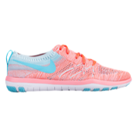 Nike Free TR Focus Flyknit - Women's - Orange / Light Blue