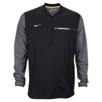 Nike Team Sideline Coach 1/2 Zip Top - Men's - Black / Yellow