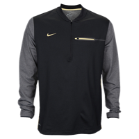 Nike Team Sideline Coach 1/2 Zip Top - Men's - Black / Gold