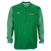 Nike Team Sideline Coach 1/2 Zip Top - Men's - Light Green / White