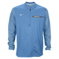 Nike Team Sideline Coach 1/2 Zip Top - Men's - Light Blue / White