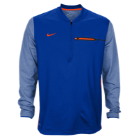 Nike Team Sideline Coach 1/2 Zip Top - Men's - Blue / Orange