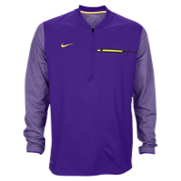 Nike Team Sideline Coach 1/2 Zip Top - Men's - Purple / Yellow