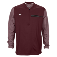 Nike Team Sideline Coach 1/2 Zip Top - Men's - Maroon / White