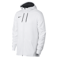 Nike Team Sideline Full-Zip Travel Hoodie - Men's - White / Black