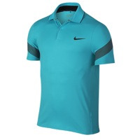 Nike Major Moment Fly Framing Golf Polo - Men's - Light Blue / Grey