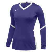 Nike Team Hyperace Long Sleeve Game Jersey - Women's - Purple / White