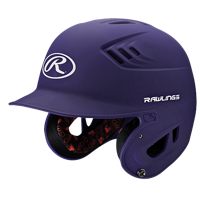 Rawlings Coolflo R16 Junior Batting Helmet - Men's - Purple / White