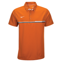 Nike Team Sideline Elite Coaches Polo - Men's - Orange / White