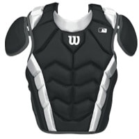 Wilson Pro Stock Chest Protector - Adult - Black / White