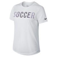 Nike Soccer Graphic T-Shirt - Women's - White / Purple