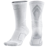 Nike Elite Vapor Baseball Crew Socks - Men's - White / Grey