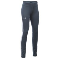 Under Armour ColdGear Leggings - Girls' Grade School - Grey / White