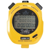 Seiko Ultrak 495 100 Lap Memory Stopwatch - Yellow / Black