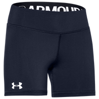 Under Armour Team Shorty 4" Short - Girls' Grade School - Navy