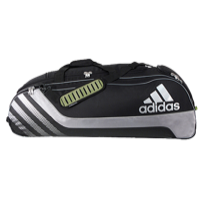 adidas LoadFlex Wheeled Player Bat Bag - Black / Silver