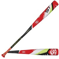 Louisville Slugger Omaha 517 Senior League Bat -5 - Youth - Red / White