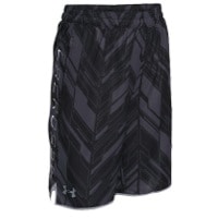 Under Armour Lax Woven Shorts - Boys' Grade School - Grey / Black