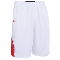 Under Armour Team Crunch Time Shorts - Men's - White / Red