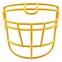 Schutt RJOP-UB-DW Carbon Steel Facemask - Men's - Gold / Gold