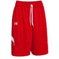 Under Armour Team Clutch Reversible Shorts - Men's - Red / White