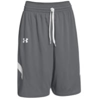 Under Armour Youth Team Clutch Reversible Shorts - Boys' Grade School - Grey / White