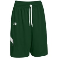 Under Armour Youth Team Clutch Reversible Shorts - Boys' Grade School - Dark Green / White