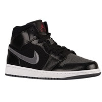 Jordan AJ1 Mid - Men's - Black / Red