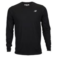 New Balance Accelerate Long Sleeve T-Shirt - Men's - All Black / Black