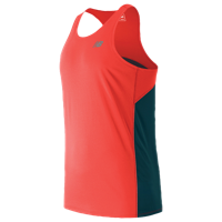 New Balance Accelerate Singlet - Men's - Orange / Navy