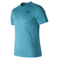 New Balance Tech Short Sleeve T-Shirt - Men's - Light Blue / Light Blue