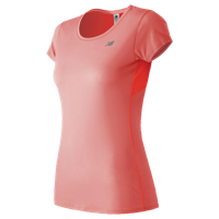 New Balance Accelerate Short Sleeve T-Shirt - Women's - Orange / Orange