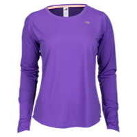 New Balance Accelerate Long Sleeve T-Shirt - Women's - Purple / Purple