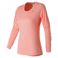 New Balance Accelerate Long Sleeve T-Shirt - Women's - Orange / Orange