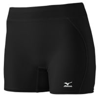 Mizuno Low Rise Sliding Shorts - Women's - All Black / Black