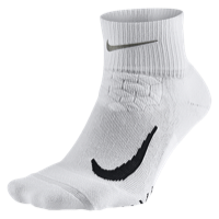 Nike Dri-FIT Elite Running Cushion Quarter - White / Black