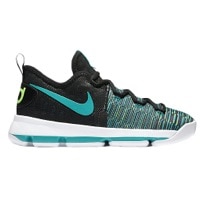 Nike KD 9 - Boys' Preschool -  Kevin Durant - Black / Aqua