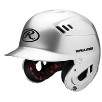 Rawlings Coolflo R16 Junior Batting Helmet - Men's - White / Black