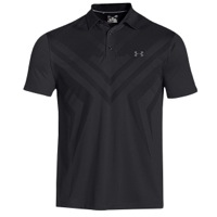 Under Armour Armourvent Tips Golf Polo - Men's - All Black / Black