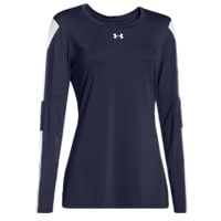 Under Armour Team Block Party L/S Jersey - Women's - Navy / White