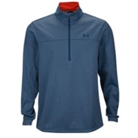 Under Armour Elemental 1/2 Zip Golf Jacket - Men's - Light Blue / Orange