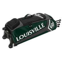 Louisville Slugger Series 7 Rig Wheeled Bag - Dark Green / Grey