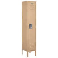 Salsbury Unassembled Single Tier Standard Locker - Tan / Tan