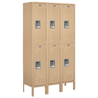 Salsbury Assembled Double Tier Standard Locker - Tan / Tan