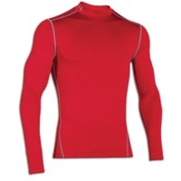 Under Armour ColdGear Armour Compression Mock - Men's - Red / Grey