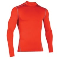 Under Armour ColdGear Armour Compression Mock - Men's - Orange / Grey