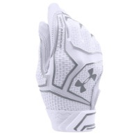 Under Armour Yard Clutchfit Batting Gloves - Youth - White / Grey