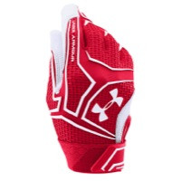 Under Armour Yard Clutchfit Batting Gloves - Youth - Red / White