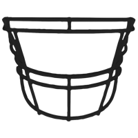 Schutt DNA EGOP II Carbon Steel Facemask - Men's - All Black / Black